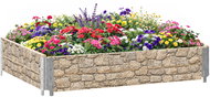 Aga Vyvýšený záhon 120 × 80 × 40 cm Kámen - Raised Garden Bed