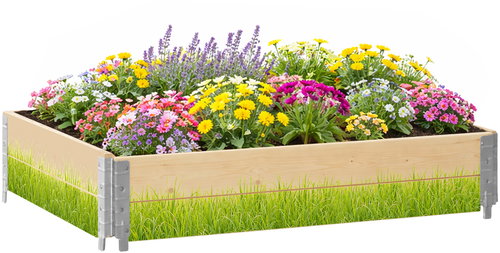 Aga Vyvýšený záhon 120 × 80 × 40 cm Tráva - Raised Garden Bed - Main image