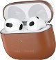 Headphone Case AlzaGuard Genuine Leather Case pro AirPods 2021 sedlově hnědé - Pouzdro na sluchátka