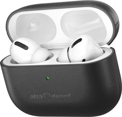 AlzaGuard Genuine Leather Case für AirPods Pro 2 Black - Kopfhörer-Hülle - Hauptbild