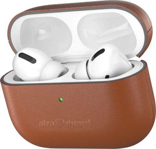 AlzaGuard Genuine Leather Case für AirPods Pro 2 Brown - Kopfhörer-Hülle - Hauptbild