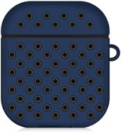 AlzaGuard Silicon Polkadot Case for Airpods 1st and 2nd Gen Blue & Black - Headphone Case