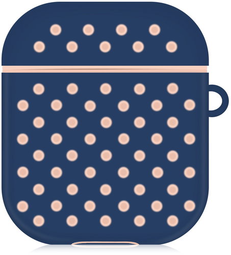 AlzaGuard Silicon Polkadot Case for Airpods 1st and 2nd Gen Blue & Pink - Headphone Case - Main image