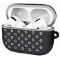 AlzaGuard Silicon Polkadot Case for Airpods Pro, Black and Grey - Headphone Case