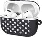 AlzaGuard Silicon Polkadot Case for Airpods Pro, Black and White - Headphone Case