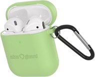 AlzaGuard Premium Silicon Case for AirPods 1st and 2nd Gen Green - Headphone Case