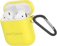 AlzaGuard Premium Silicon Case for AirPods 1st and 2nd Gen Yellow - Headphone Case