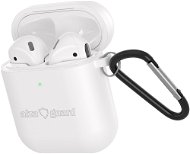 AlzaGuard Premium Silicon Case for AirPods 1st and 2nd Generation, White - Headphone Case