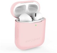 Fülhallgató tok AlzaGuard Skinny Silicone Case Airpods 1. és 2. generáció, rózsaszín - Pouzdro na sluchátka