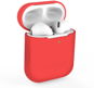 AlzaGuard Skinny Silicone Case for Airpods 1st and 2nd generation, Red - Headphone Case