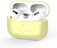 AlzaGuard Skinny Silicone Case for Airpods Pro, Yellow - Headphone Case