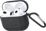Headphone Case AlzaGuard Skinny Silicone Case for Airpods 2021 Black - Pouzdro na sluchátka