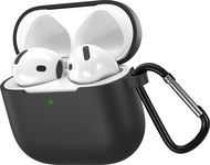 AlzaGuard Skinny Silicone Case pro Airpods 4 černé - Pouzdro na sluchátka