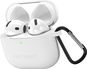AlzaGuard Skinny Silicone Case pro Airpods 4 bílé - Pouzdro na sluchátka