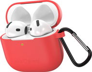 AlzaGuard Skinny Silicone Case für Airpods 4 rot - Kopfhörer-Hülle