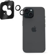 Ochranné sklo na objektív AlzaGuard Elite Lens Protector na iPhone 15/15 Plus čierne - Ochranné sklo na objektiv