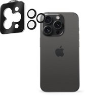 Kamera védő fólia AlzaGuard Elite Lens Protector iPhone 15 Pro/15 Pro Max kamera védő fólia - fekete - Ochranné sklo na objektiv