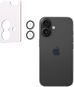 Ochranné sklo na objektiv AlzaGuard Elite Lens Protector pro iPhone 16 / 16 Plus čiré s instalačním rámečkem - Ochranné sklo na objektiv