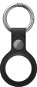 AlzaGuard Genuine Leather Airtag Keychain - fekete - AirTag kulcstartó
