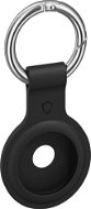 AlzaGuard Silicone Keychain for Airtag black - AirTag Key Ring