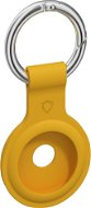 AirTag Key Ring AlzaGuard Silicone Keychain for Airtag yellow - AirTag klíčenka