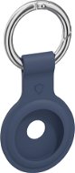 AlzaGuard Silicone Keychain pro Airtag modrá        - AirTag klíčenka