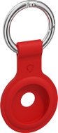 AirTag Key Ring AlzaGuard Silicone Keychain for Airtag red - AirTag klíčenka