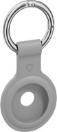 AlzaGuard Silicone Keychain for Airtag grey - AirTag Key Ring