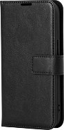 AlzaGuard Book Flip Case iPhone 14 fekete tok - Mobiltelefon tok