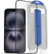 AlzaGuard 2.5D Glass EasyFit DustFree 2 Pack pro iPhone 16 Plus s instalačním rámečkem - Ochranné sklo