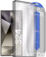 AlzaGuard 2.5D Glass EasyFit DustFree pro Samsung Galaxy S24 Ultra - 3ks v balení s aplikátorem - Ochranné sklo