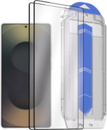 AlzaGuard 2.5D Glas EasyFit Dust Free 2er Pack für das Samsung Galaxy S25 Ultra mit Einbaurahmen - Schutzglas