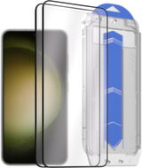AlzaGuard 2.5D Glass EasyFit DustFree 2 Pack pro Samsung Galaxy S23 s instalačním rámečkem - Ochranné sklo
