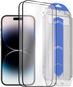 Ochranné sklo AlzaGuard 2.5D Glass EasyFit DustFree 2 Pack pro iPhone 14 Pro s instalačním rámečkem - Ochranné sklo