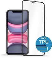 Schutzglas AlzaGuard 2.5D Glass mit TPU Rahmen für iPhone 11 Pro / X / XS - schwarz - Ochranné sklo
