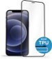 AlzaGuard Glass with TPU Frame iPhone 12 / 12 Pro 2.5D üvegfólia - fekete - Üvegfólia