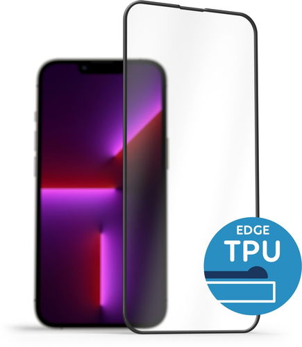 AlzaGuard 2.5D Glass with TPU Frame pro iPhone 13 / 13 Pro / 14 černé - Ochranné sklo - Hlavní obrázek