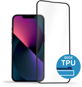 Üvegfólia AlzaGuard Glass with TPU Frame iPhone 13 Mini 2.5D üvegfólia - fekete - Ochranné sklo