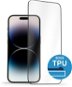 AlzaGuard Glass with TPU Frame iPhone 14 Pro 2.5D üvegfólia - fekete - Üvegfólia