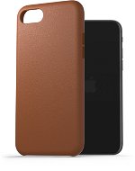 AlzaGuard Genuine Leather Case pro iPhone 7 / 8 / SE 2020 / SE 2022 sedlově hnědý        - Phone Cover