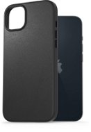 AlzaGuard Genuine Leather Case iPhone 14 Plus készülékhez, fekete - Telefon tok