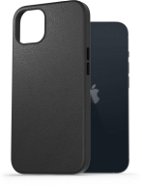 AlzaGuard Genuine Leather Case na iPhone 13 čierny - Kryt na mobil