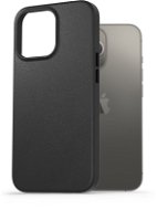 AlzaGuard Genuine Leather Case iPhone 13 Pro fekete tok - Telefon tok