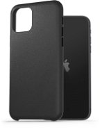 AlzaGuard Genuine Leather Case na iPhone 11 čierny - Kryt na mobil