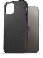 AlzaGuard Genuine Leather Case na iPhone 12/12 Pro čierny - Kryt na mobil