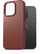 AlzaGuard Echtes Leder Etui für iPhone 14 Pro braun - Handyhülle