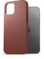 AlzaGuard Genuine Leather Case na iPhone 12/12 Pro hnedý - Kryt na mobil