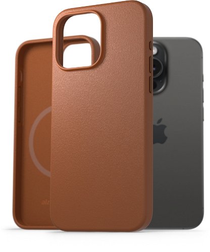 Brown MagSafe iPhone 15 Pro Case