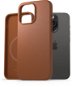AlzaGuard Genuine Leather Case with Magsafe for iPhone 15 Pro saddle brown - Phone Cover