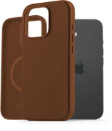 AlzaGuard Genuine Leather Case with Magsafe pro iPhone 16 Pro sedlově hnědý - Kryt na mobil